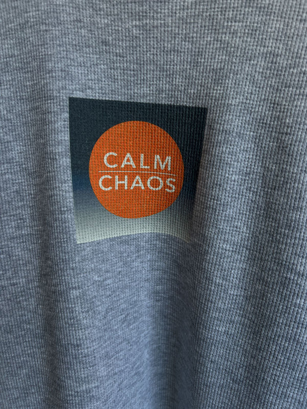 Calm Over Chaos Long-sleeve Thermal in Heather Gray